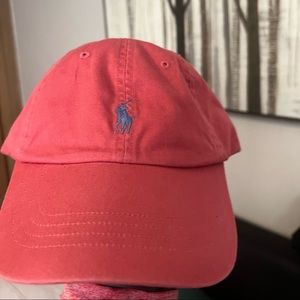 Polo mens salmon hat strap back